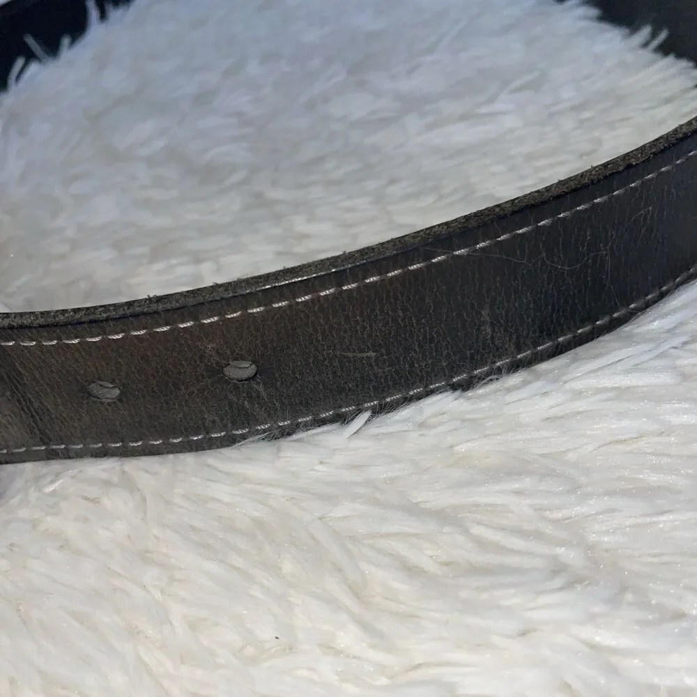Hawx Work Gear Belt Mens Size 38 Brown Leather